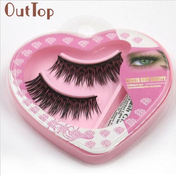 

pair natural long thick false eyelashes charming eye makeup well packed levet dropship 40p12151