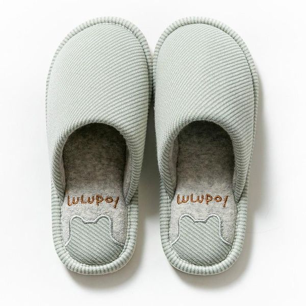 

slippers men's and women's winter warm cotton home shoes indoor non-slip soft bottom plush 2021, Black