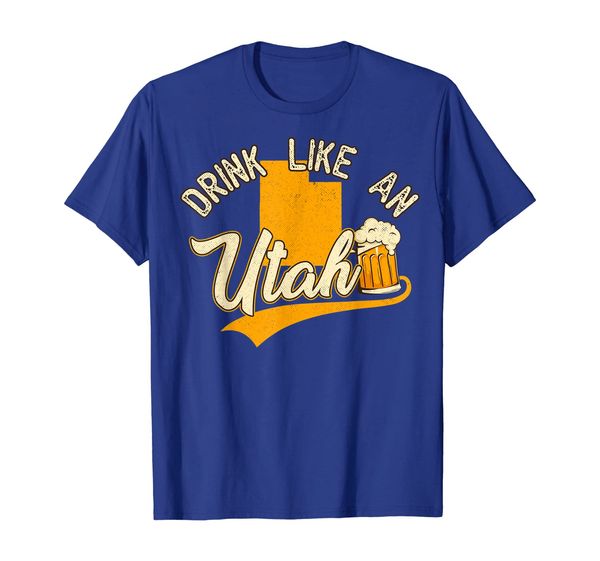

vintage drink like an utah beer t-shirt, White;black