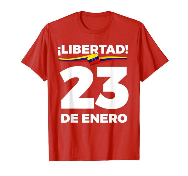 

guaido presidente tshirt venezuela libre 23 enero, White;black