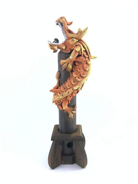 

orange dragon bamboo incensory, smokehouse fragrance lamps