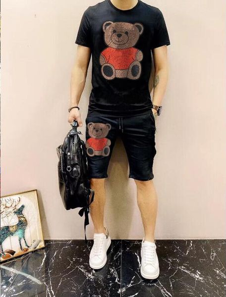 

men's summer suits drill tracksuits men brand designer hip hop y7eo, Gray