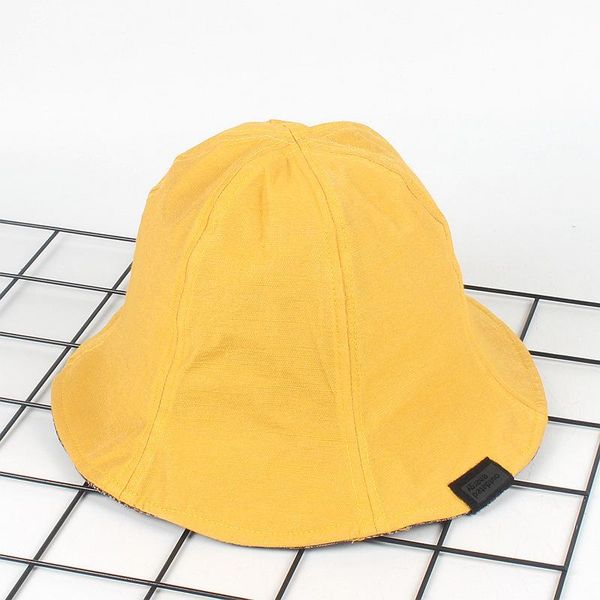 

cloches &d pure color double sided wear summer bucket hat, Blue;gray