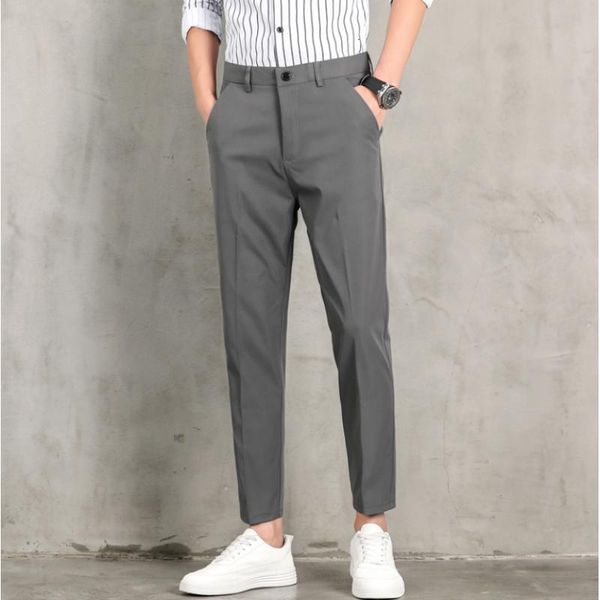 

suits & blazers style male in spring business suit and trousers / slim fit leisure men's social pants 36, White;black