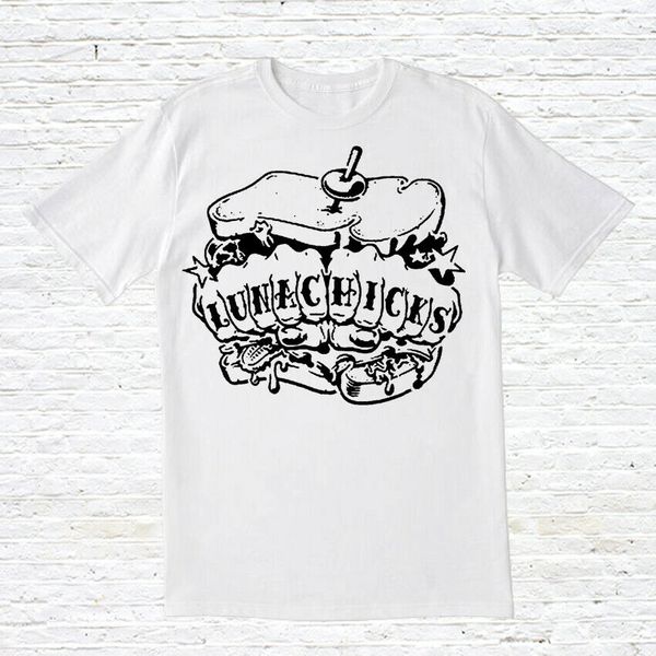 

lunachicks t-shirt, White;black