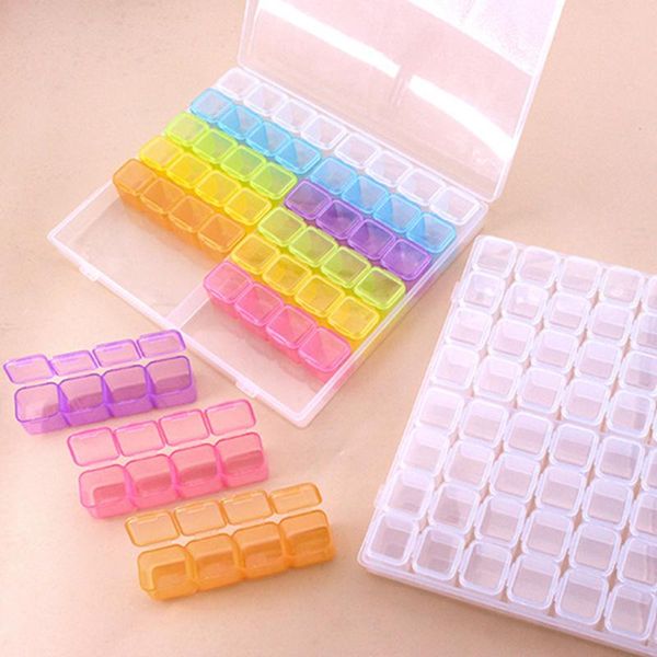 

diamond painting tool 56/28 cells plastic storage box stickers funnel sets for accessories bead rhinestone case