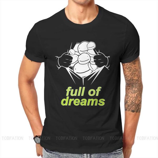 

men's t-shirts dream smp game tshirt full of dreams fashion t shirt harajuku streetwear trend, White;black