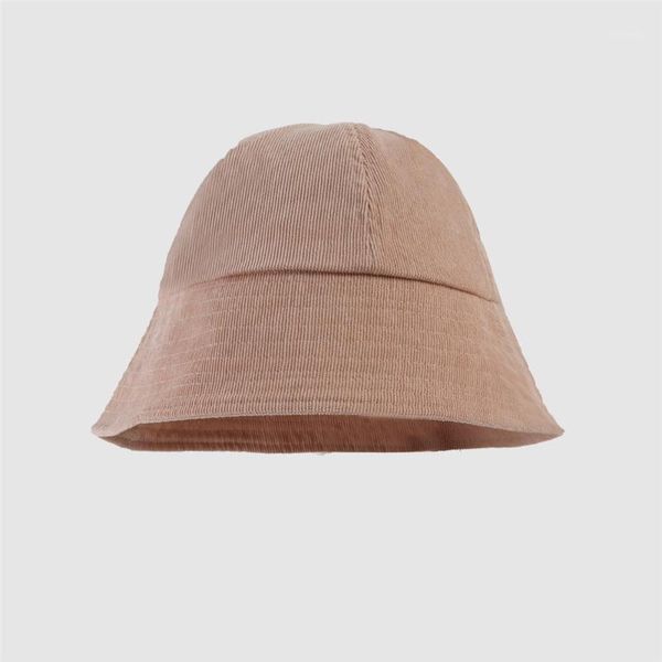 

berets 2021 winter cotton solid color bucket hat fisherman outdoor travel fashion joker warm for men and women 73, Blue;gray