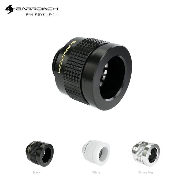 

g1/4" od14mm hand compression fittings for 10x14mm petg,acrylic ,metal hard tube,black,silver,white,fbyknf-14 fans & coolings