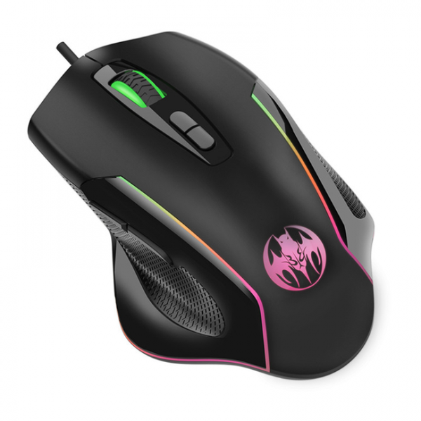 

mice bloodbat gm30 wired gaming mouse 6400dpi 7 buttons with colors breathing light for desklappc gamers
