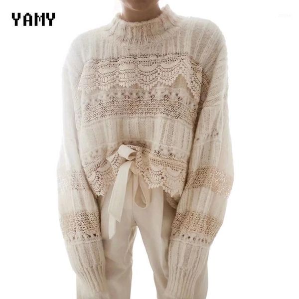 

women's sweaters fashion womens winter long sleeve chic white knit pullover hollow out casual jumper streetwear clothes, White;black