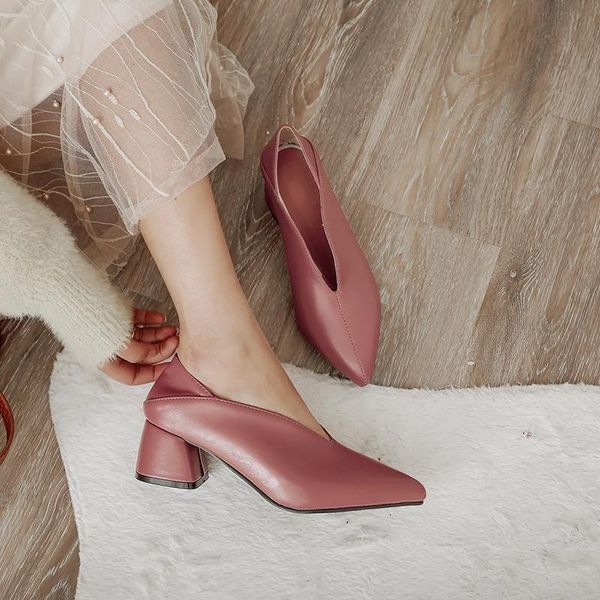 

high heels women pumps fashion square mules shoes pointed toe office ladies spring large size 33-46 dress, Black
