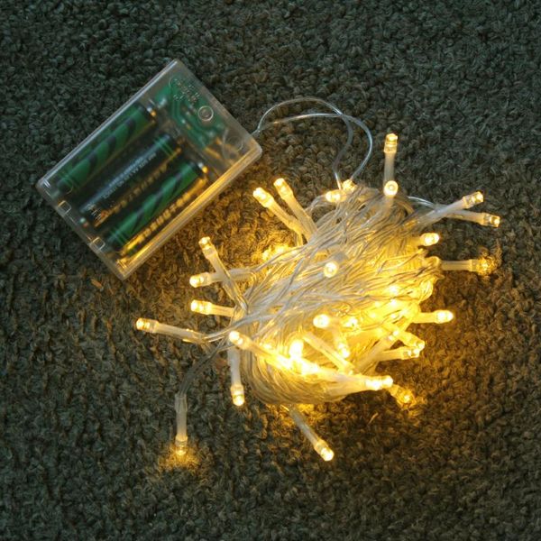 

strings 6 meters 40 led bulb string lights flashing christmas tree fairy garland lamp powered by battery holiday decoracions for home