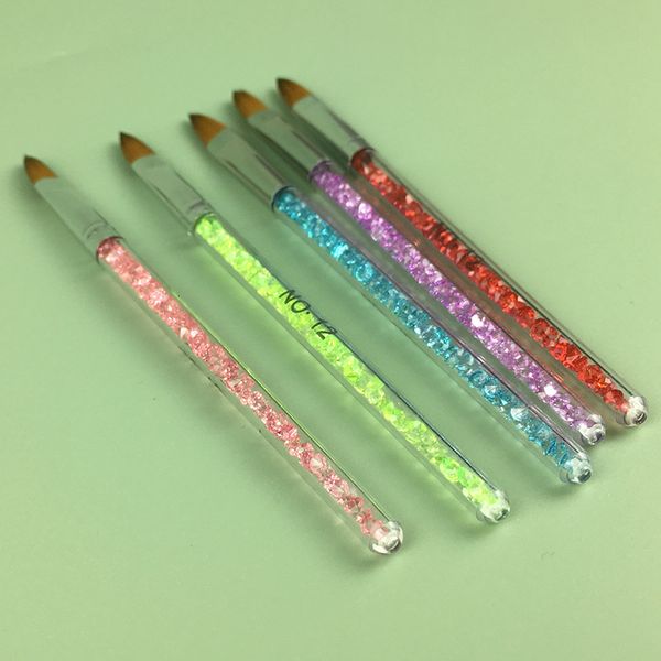 

transparent paint polychromatic drill wire pen line drawing flower painting brush complete set of nail enhancement tools
