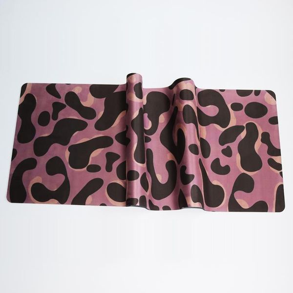 

yoga mats rubber mat gym sports leopard suede for pilates