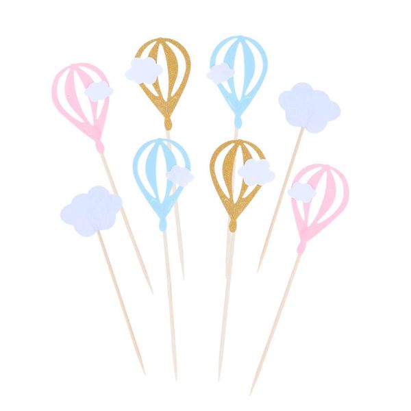 

other festive & party supplies 30pcs white cloud air balloon cake cupcake ers muffin food fruit picks baby shower birthday favors