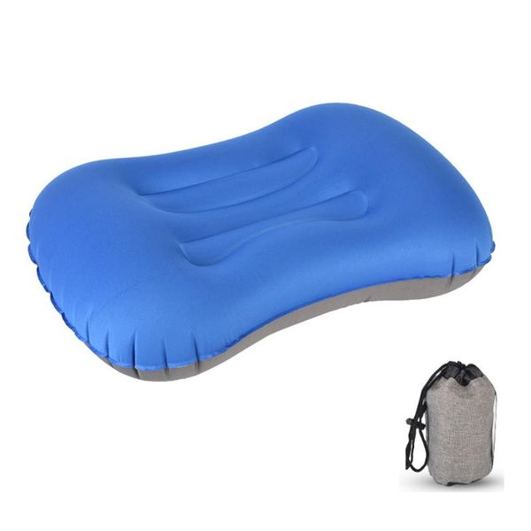 

zomake inflatable pillow travel pillow, portable lightweight compact cushion with sack for camping, hiking, traveling outdoor pads