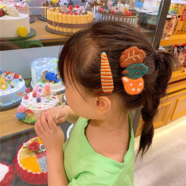 

hair accessories winter style plush clips pins for baby girls children styling tools barrttes hairpin headwear, Slivery;white