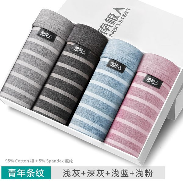 

buy antarctica underwear men's cotton medium waist four seasons breathable boxers, Black;white