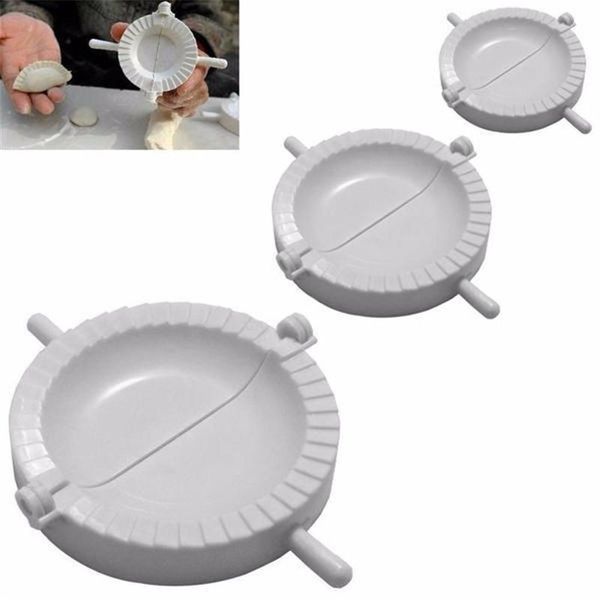 

baking & pastry tools 3pcs 7cm/8cm/10cm kitchen dumpling molds plastic dough press pie ravioli mould cooking chinese jiaozi maker