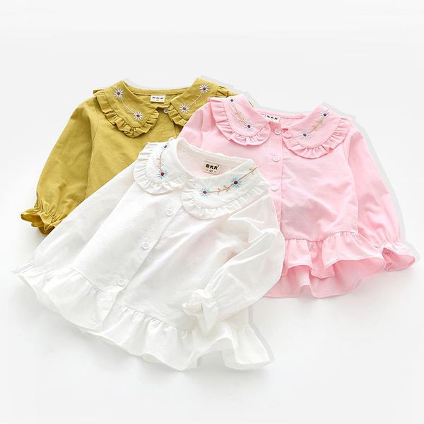 

girl's spring shirt shirts, White;black