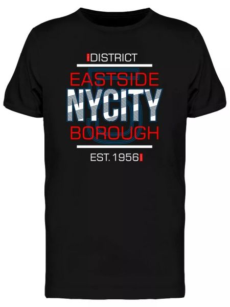 

Urban Eastside Borough Graphic Men's Tee -Image by Shutterstock, White;black