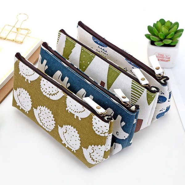 

pencil cases kawaii 1pcs tree case transparent mesh office student nylon school supplies pen box