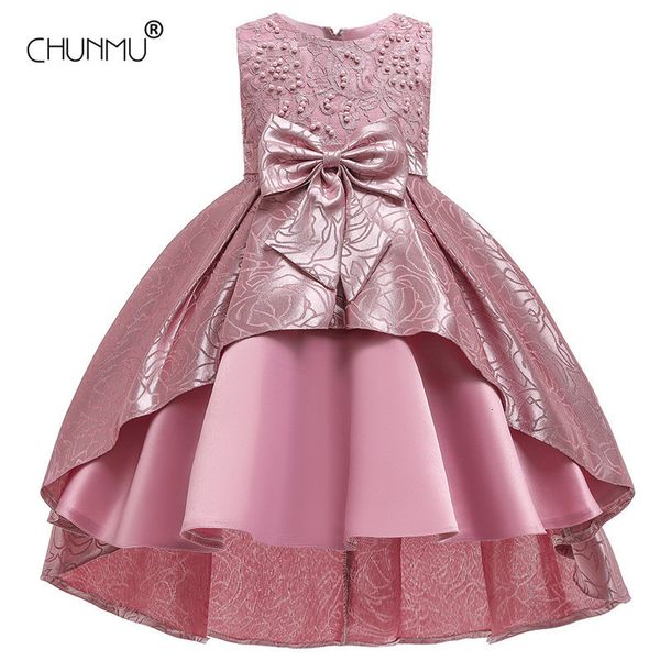 

girl's flower bow tutu kids clothing elegent birthday wedding girls dresses for children princess custumes c0223, Red;yellow