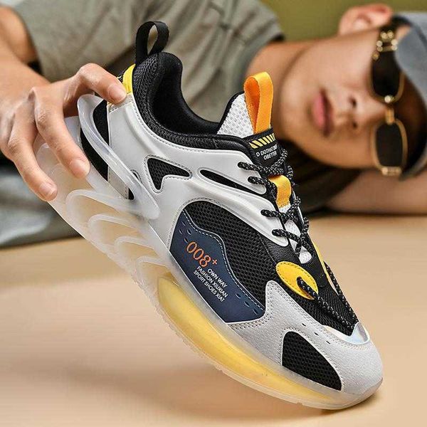 

men's shoes 2021 new summer mesh men's casual blade sports student luminous father men