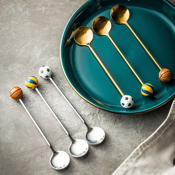 

spoons creative stainless steel coffee spoon cutlery drinking tableware for home kitchen supplies