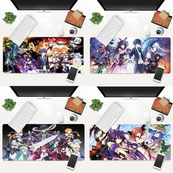 

mouse pads & wrist rests date a live beautiful anime mat animation xl large gamer keyboard pc desk takuo tablet mousepads