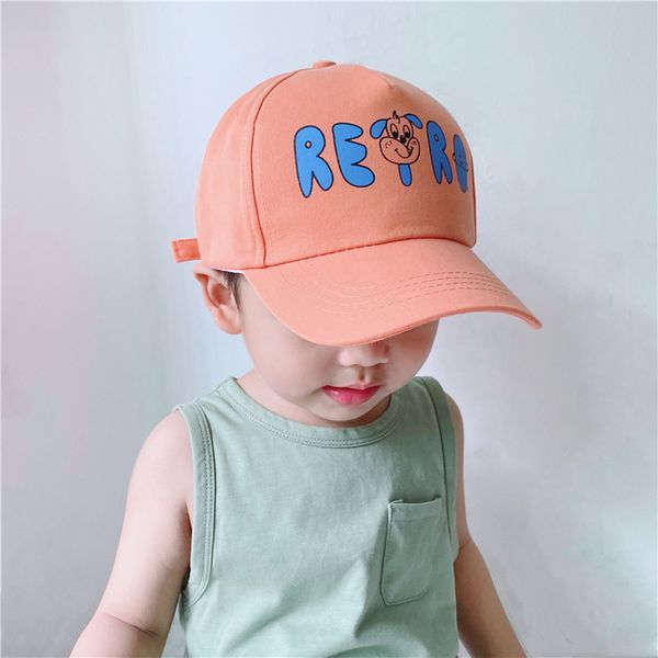 

children's baseball cap summer thin baby sunscreen hat girls sunshade korean cartoon cute boys', Black;white