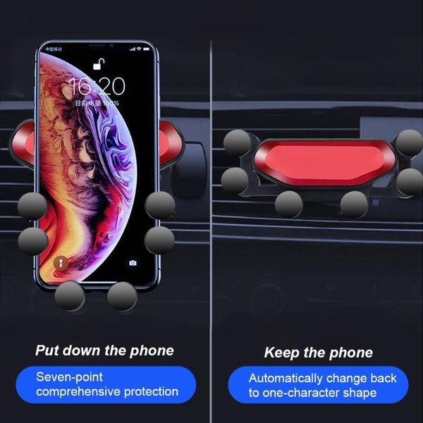 

cell phone mounts & holders car holder gravity sensing lazy mobile clip air outlet buckle for compatible with most smartphones universal
