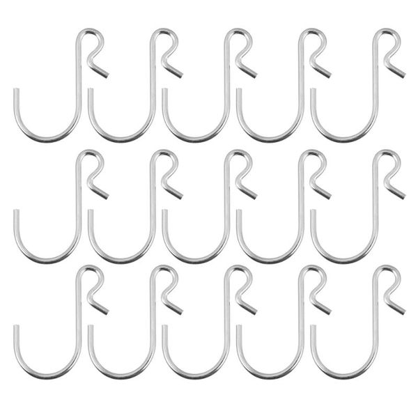 

100pcs stainless steel type hooks rustproof hanging (steel color) & rails