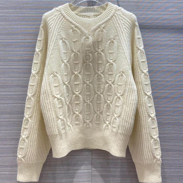 

designer sweater for women 100% cashmere o-neck solid pullovers lady 2021 women's sweaters, White;black