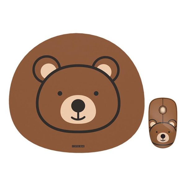 

mice wireless mouse with cartoon animals pad portable usb 2.4g mini silent game for lapcomputer accessories