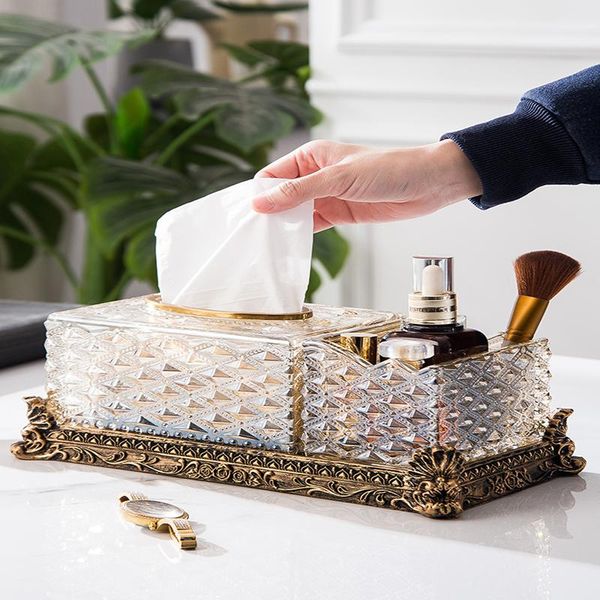 

tissue boxes & napkins metal glass box multifunctional napkin storage home office desk coffee table pattern decorative tissues holder