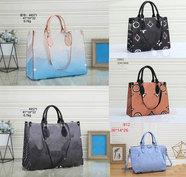 

designer onthego ladies crossbody bag vintage handbag plain classic letter cowhide double handle delicate tote bags women fashion shoulder h