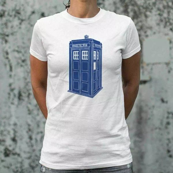

who's your doctor t-shirt | short sleeve graphic tee for women, White;black