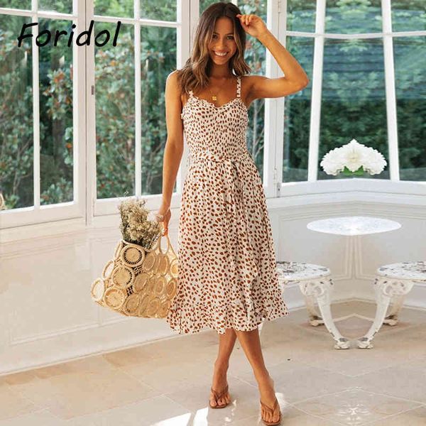 

summer dress boho beach leopard print dresses for women clothing casual maxi long sundress ruffle spring korean harajuku dress 210415, Black;gray