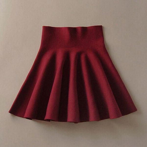 

skirts summer women pleated 2021 fashion korean ladies high waist solid color skirt school student female clothing, Black