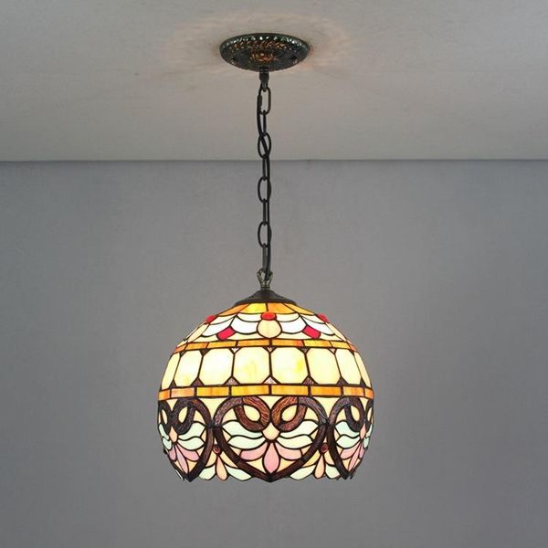 

pendant lamps ou after guti tiffany stained glass love peach shaped baroque spherical restaurant chandelier lamp