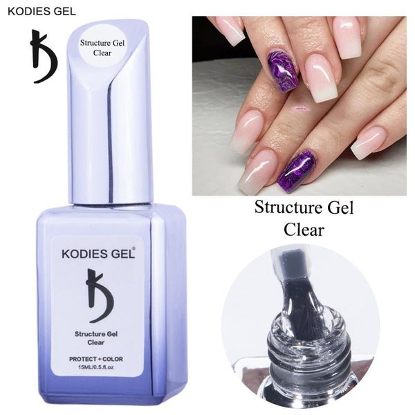 

clear structure nail polish uv/led rubber base gels thick protect color nails varnish 15ml professional primer gel, Red;pink