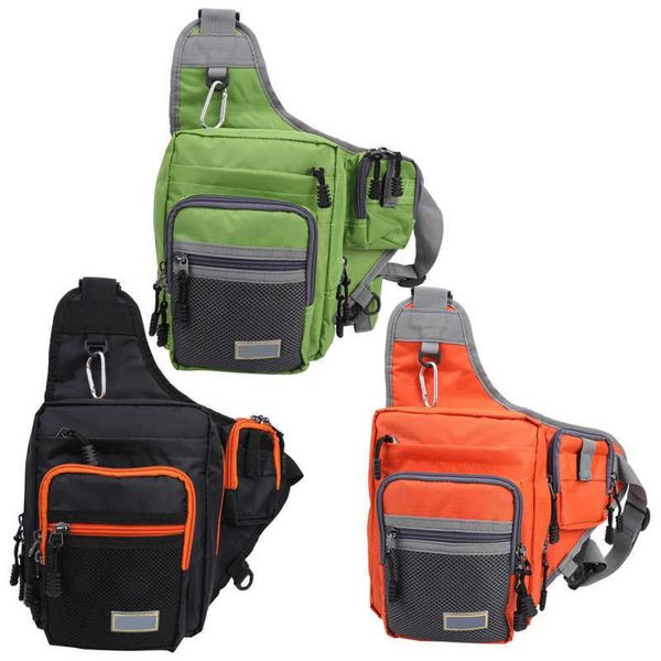 

fishing accessories multifunctional tackle bag oxford cloth chest large capacity outdoor sports single shoulder