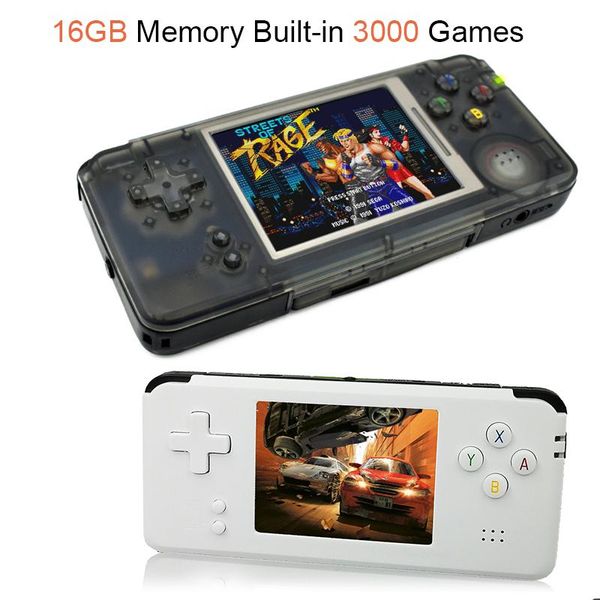 

portable game players rs-97 classic retro handheld console video player 3.0 inch screen 16gb games with built-in 3000