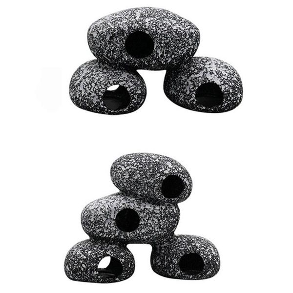 

decorations fish and shrimp house breeding tank cichlid simulated stone to avoid ceramic pot landscaping decoration