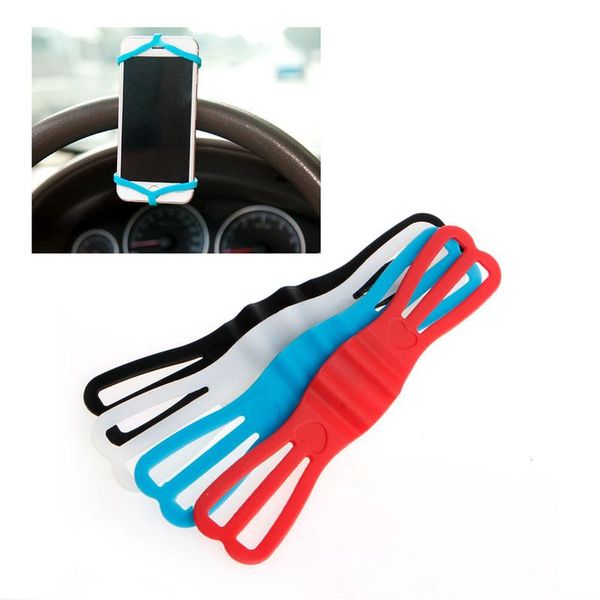 

est bike bicycle cycling silicone elastic strap bandage fixed holder for mobile phone l29k cell mounts & holders