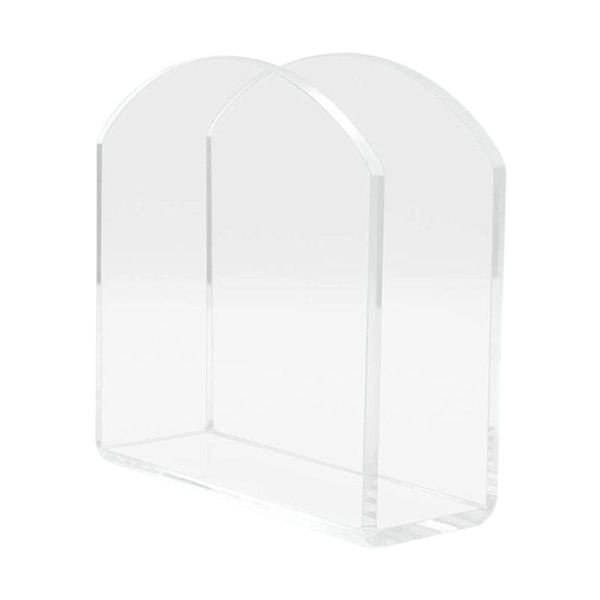 

tissue boxes & napkins vertical napkin holder clear plastic dispenser storage case for home restaurant dining table 12*12*5cm re