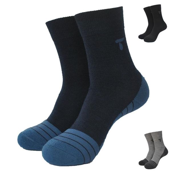 

sports socks 1 pair outdoor wool thick trekking men'w women's 5 colors men woman, Black