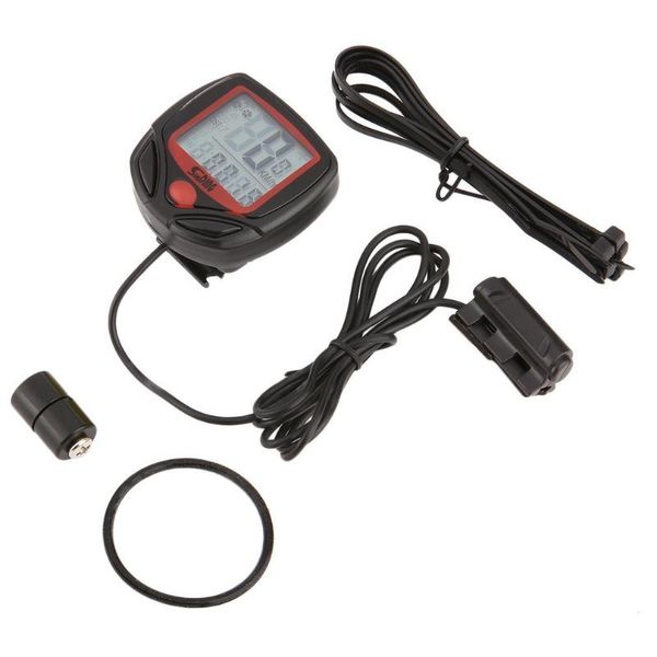 

bike computers sd-546b wired multifunctional bicycle computer mini odometer satch portable digital lcd waterproof speedometer